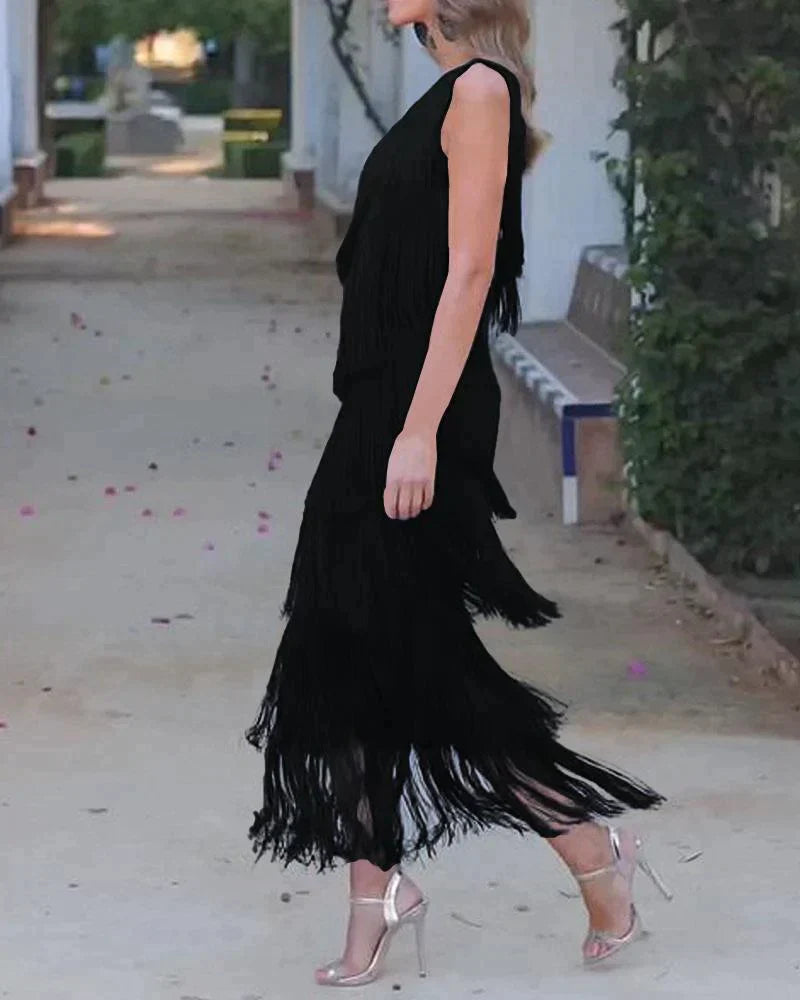 Valeria™ | Boho Dress with Fringes