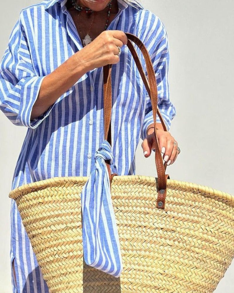Denise | Classic Striped Shirt Dress