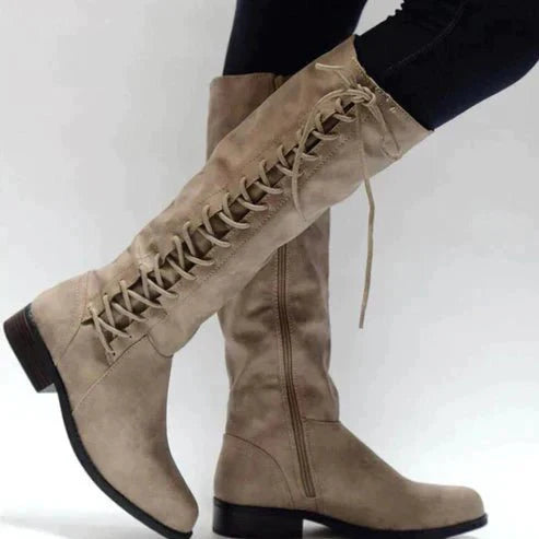Rory | Knee-High Lace-Up Boots