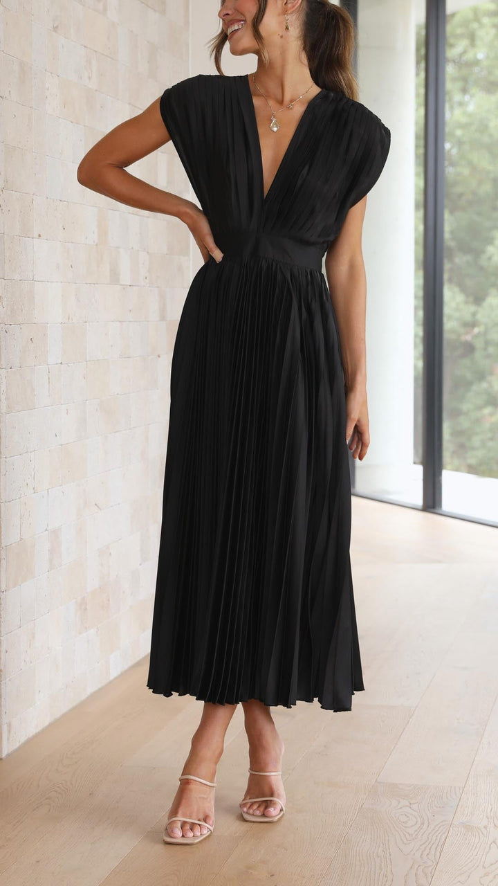 Maria | Elegant Pleated Dress