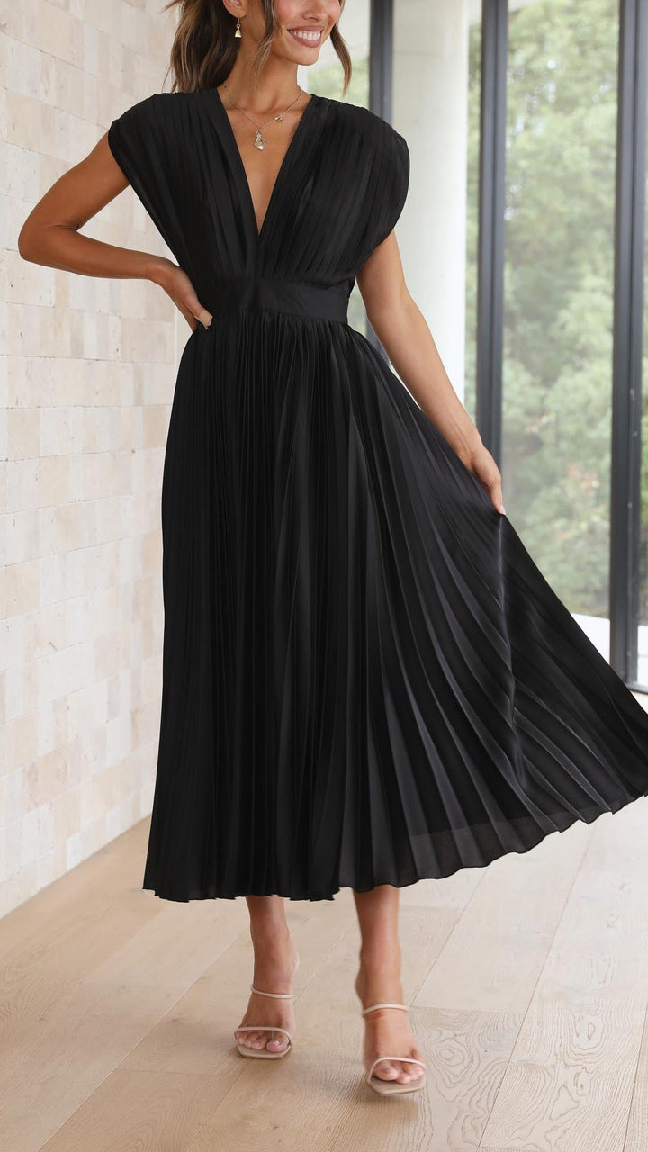 Maria | Elegant Pleated Dress