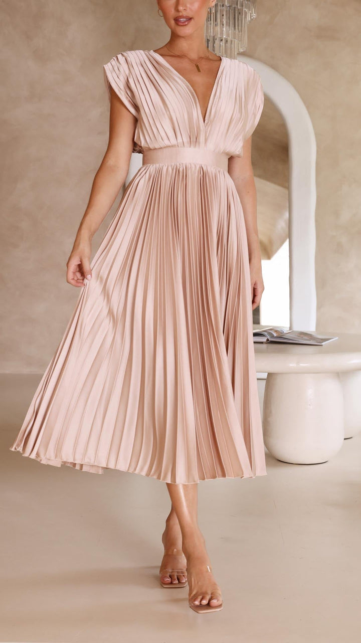 Maria | Elegant Pleated Dress