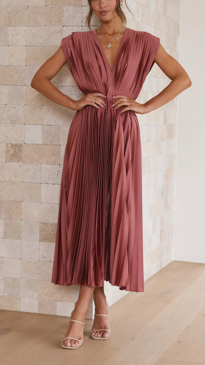 Maria | Elegant Pleated Dress