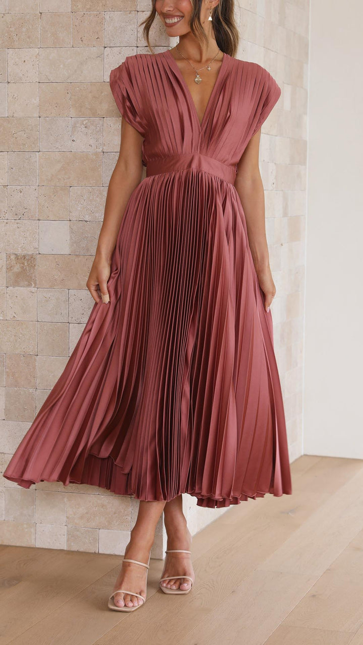 Maria | Elegant Pleated Dress