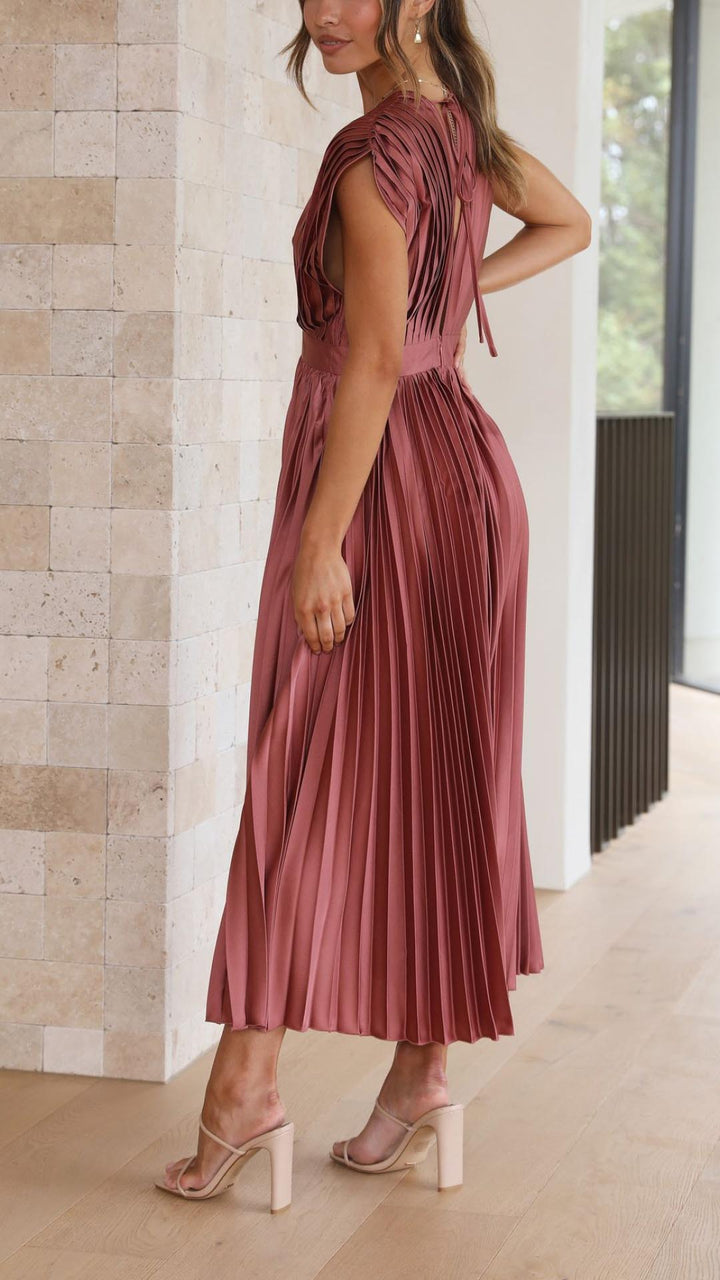 Maria | Elegant Pleated Dress